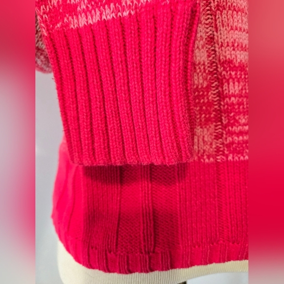 So Wear It Declare It Y2k Pink and Red Cable Knit Sweater. Size M - Picture 6 of 11